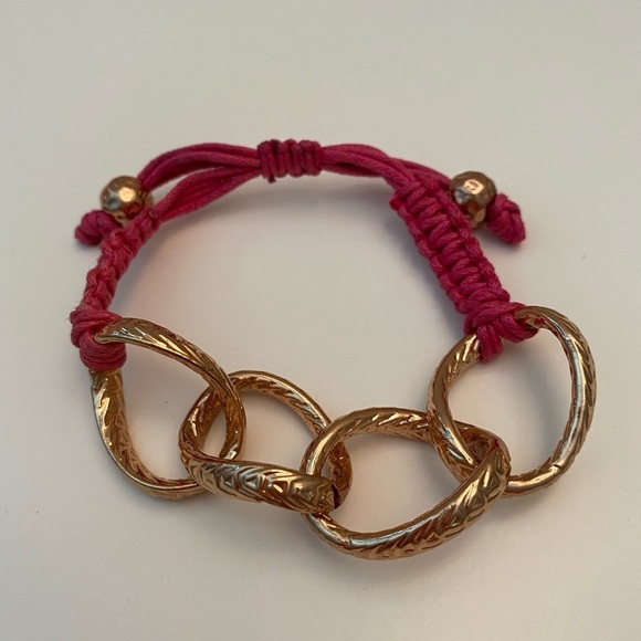 Gold And Rainbow Chain Link Bracelet Set. - Picture 2 of 7